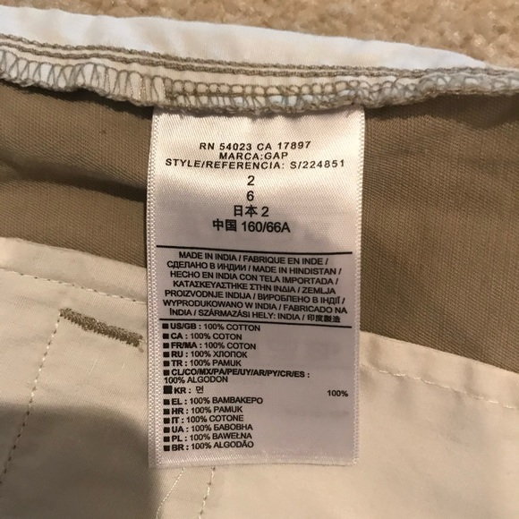 👑 4 for $25👑 khaki roll-up boyfriend shorts EUC - Picture 5 of 5